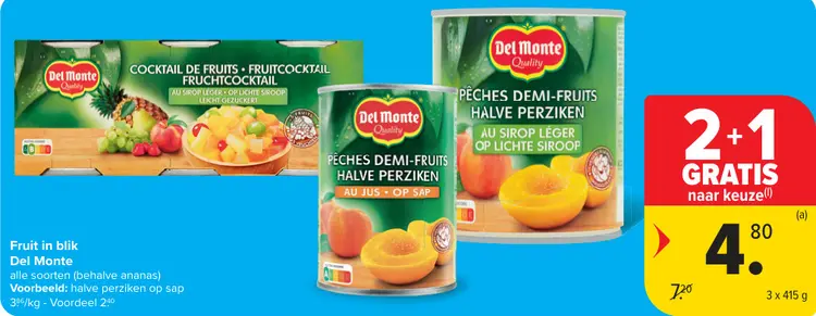 Promotie: Halve perziken op sap