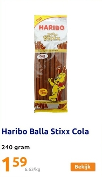 Aanbieding: Haribo Balla Stixx Cola