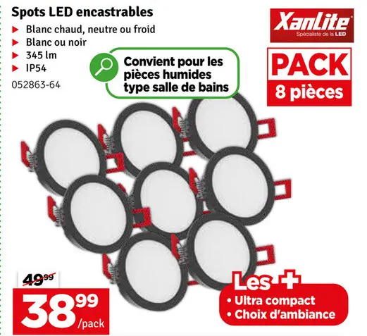 Offre: Spots LED encastrables