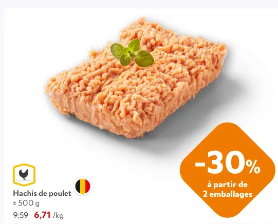 Offre: Hachis de poulet