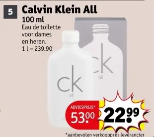 Promotie: Calvin Klein All