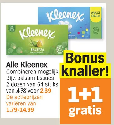 Aanbieding: Kleenex tissues