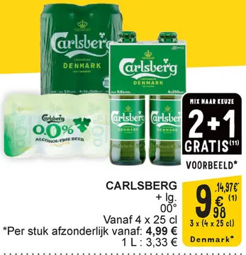 Aanbieding: CARLSBERG + lg. 00°