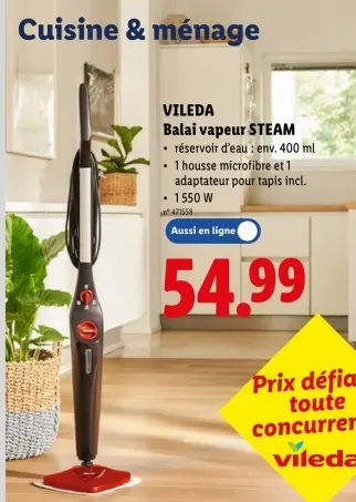 Offre: Balai vapeur STEAM