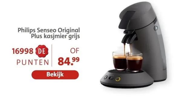 Aanbieding: Senseo Original Plus kasjmier grijs