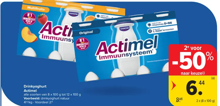 Promotie: Drinkyoghurt Actimel