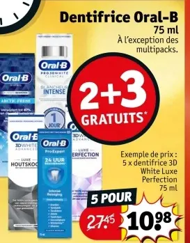 Offre: Dentifrice
