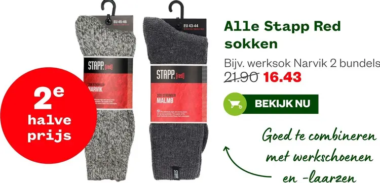 Aanbieding: Stapp Red sokken