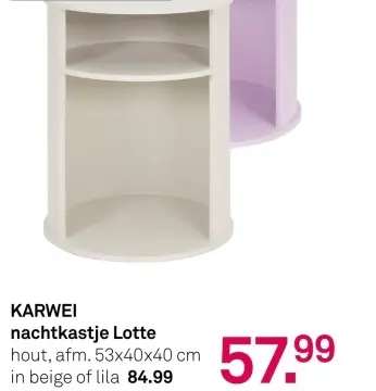 Aanbieding: Nachtkastje Lotte