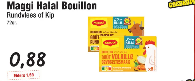 Aanbieding: Halal Bouillon Rundvlees of Kip