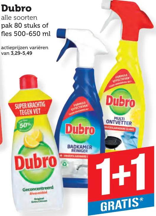 Aanbieding: Afwasmiddel of reiniger