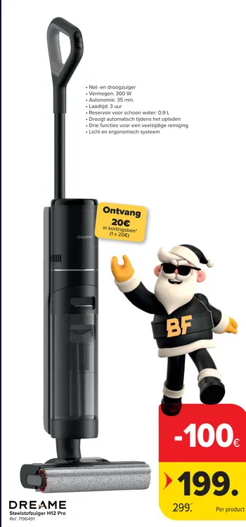 Promotie: steelstofzuiger H12 Pro