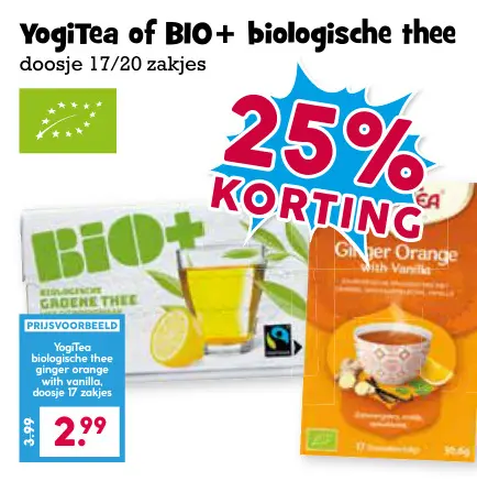 Aanbieding: biologische thee