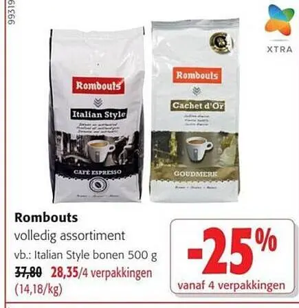 Promotie: Rombouts volledig assortiment