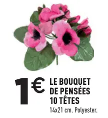 Offre: Le bouquet de pensées 10 têtes