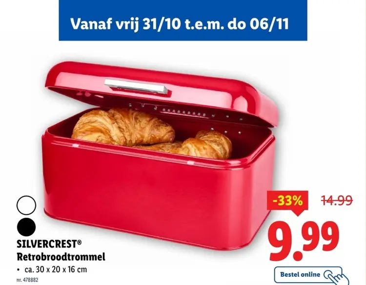 Aanbieding: Retrobroodtrommel