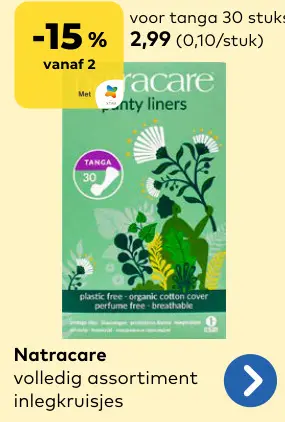Promotie: Natracare inlegkruisjes