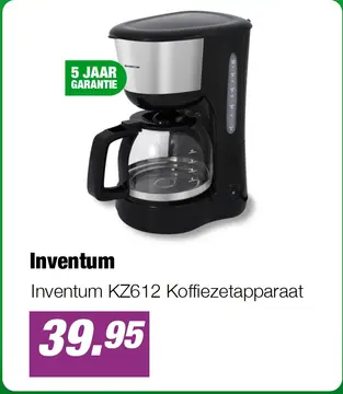 Aanbieding: Inventum KZ612 Koffiezetapparaat
