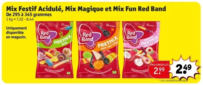 Offre: Mix Festif Acidulé, Mix Magique et Mix Fun