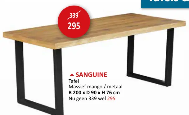 Promotie: Tafel