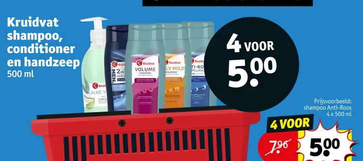 Aanbieding: shampoo, conditioner en handzeep