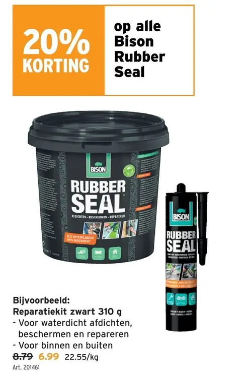 Promotie: Reparatiekit zwart