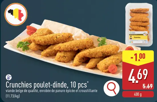 Offre: Crunchies poulet-dinde