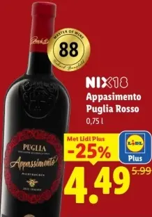 Aanbieding: NIX18 Appasimento Puglia Rosso
