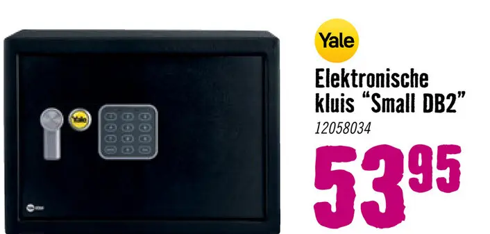Aanbieding: YALE Elektronische kluis Standard Protection small DB2