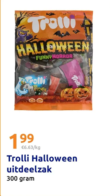 Aanbieding: Trolli Halloween uitdeelzak
