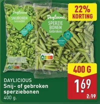 Aanbieding: Snij- of gebroken sperziebonen