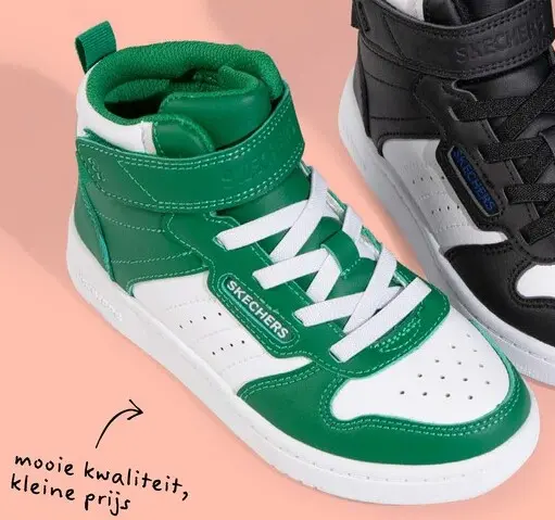 Aanbieding: Skechers Quick Street jongens sneakers groen wit