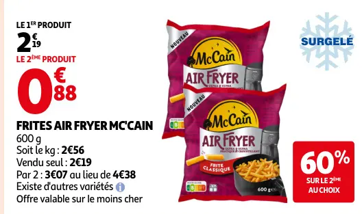 Offre: Frites air fryer