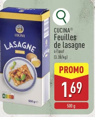 Offre: CUCINA® feuilles de lasagne