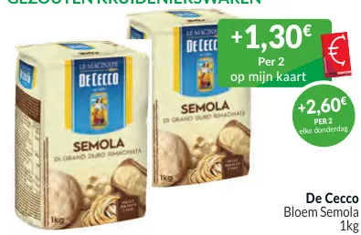 Promotie: Bloem Semola