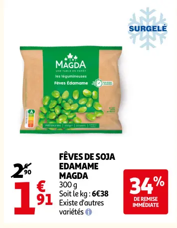 Promotie: Fêves de soja edamame