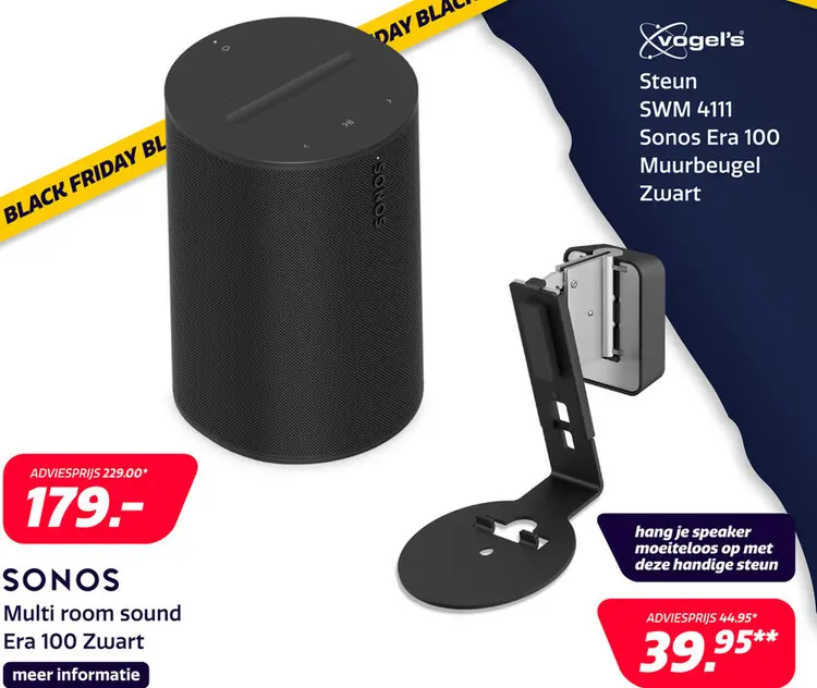 Aanbieding: Sonos Era 100 - Zwart