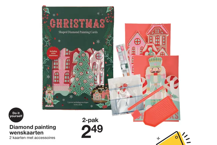 Aanbieding: Shaped Diamond wenskaarten