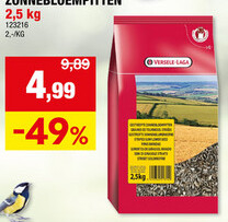 Aanbieding: Versele Gestreepte zonnebloempitten 2,5kg