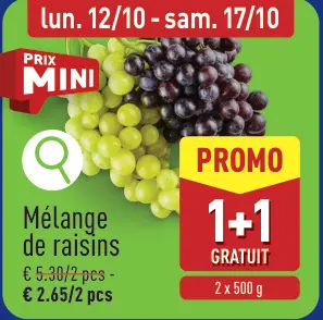 Offre: Mélange de raisins