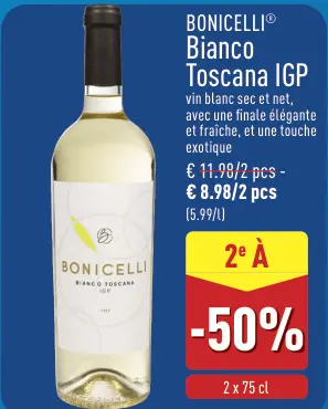 Offre: Bonicelli Bianco Toscana IGP