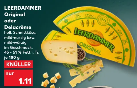 Aanbieding: LEERDAMMER Original oder Delacrème