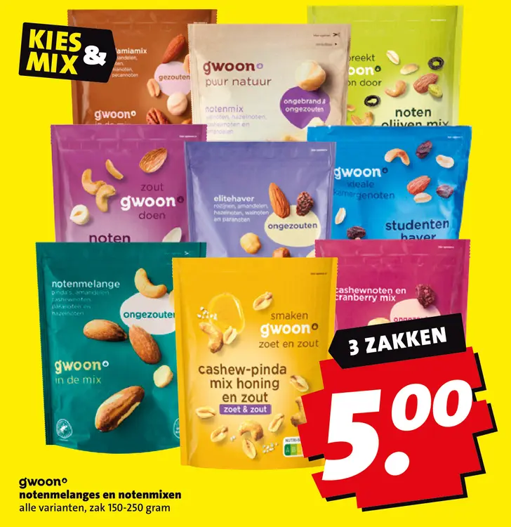 Aanbieding: Notenmelanges en notenmixen