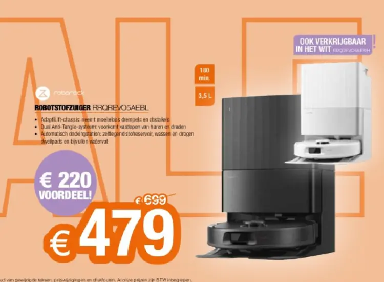 Promotie: Robotstofzuiger rrqrevo5aebl