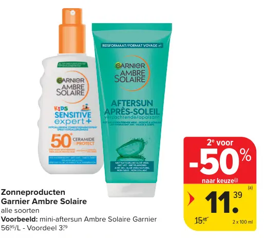 Promotie: Zonneproducten Garnier Ambre Solaire