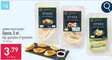 Aanbieding: Gyoza, 5 st. kip, garnalen of groenten