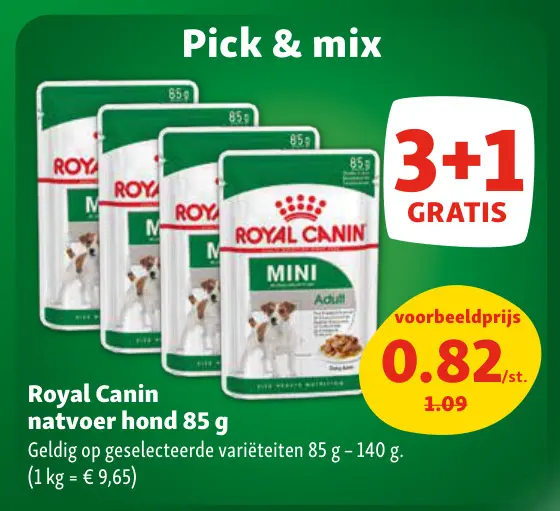 Promotie: natvoer hond