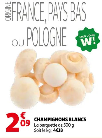 Offre: Champignons blancs