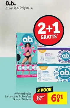 Aanbieding: tampons ProComfort Normal
