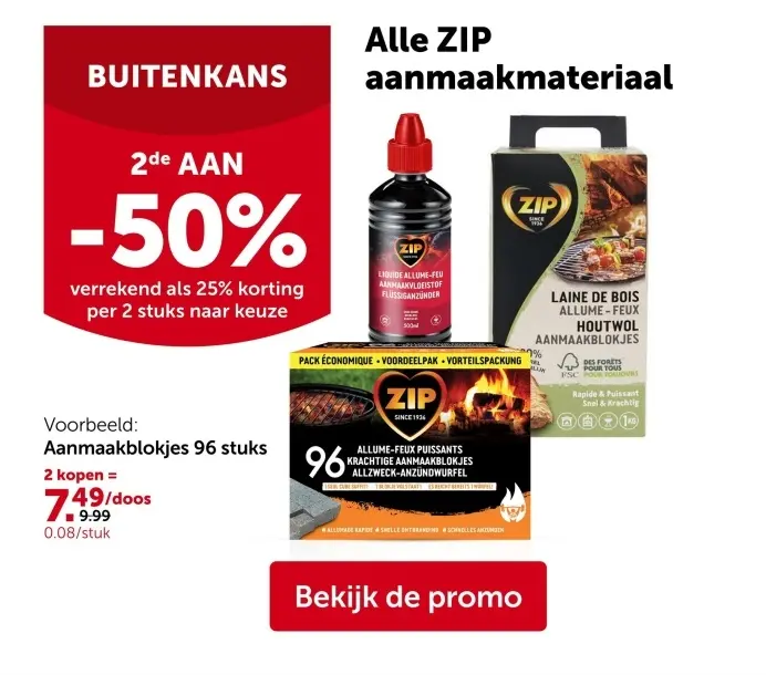 Aanbieding: Alle ZIP aanmaakmateriaal